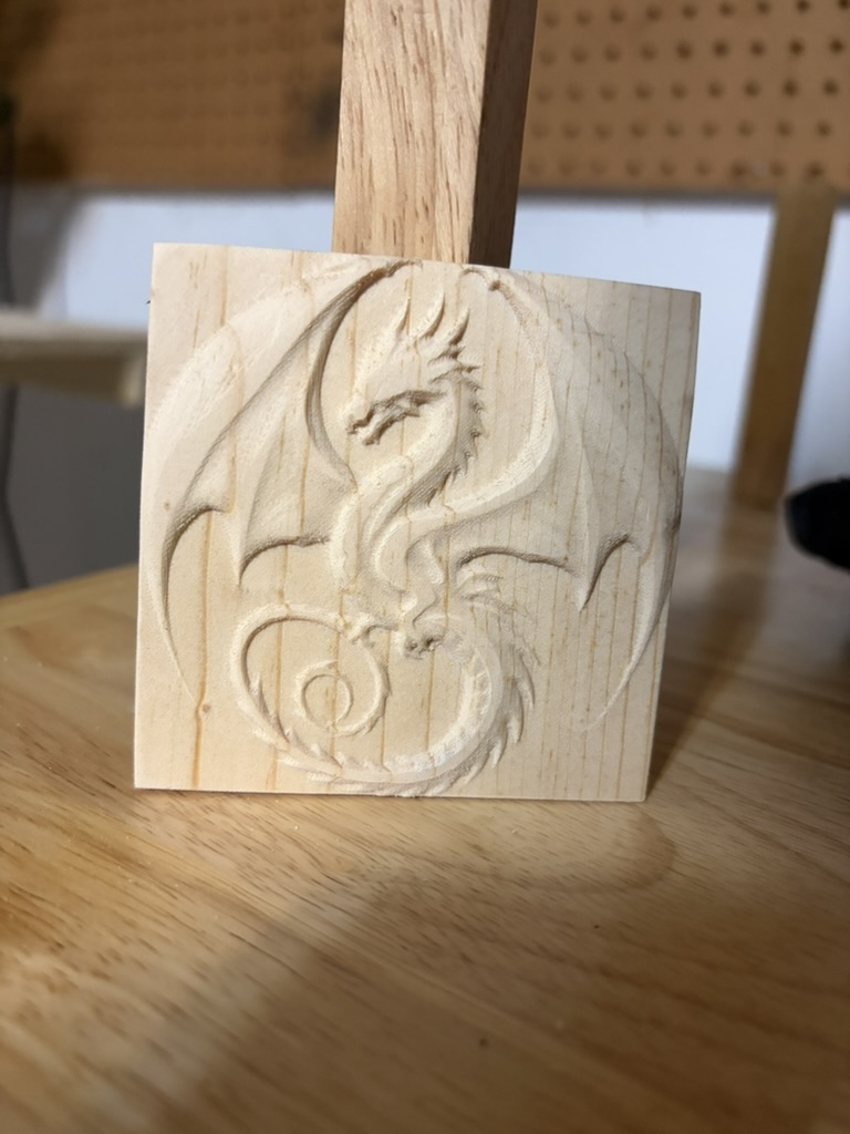 Dragon relief carving